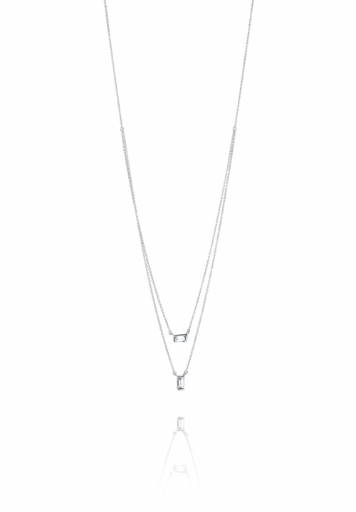 A Clear Dream Stud Collares Plata 40-45 cm en el grupo Collares / Collares de plata con SCANDINAVIAN JEWELRY DESIGN (10-100-01988-4045)