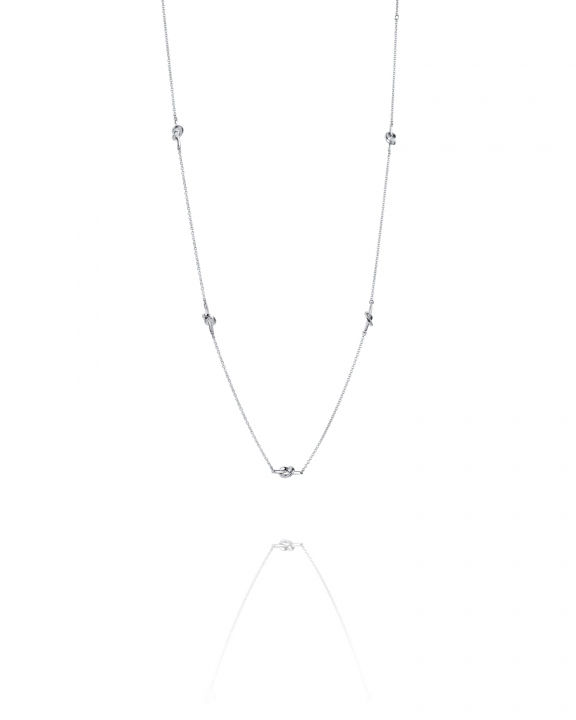 Love Knot Flow Necklace en el grupo Collares / Collares de plata con SCANDINAVIAN JEWELRY DESIGN (10-100-02172-0000)