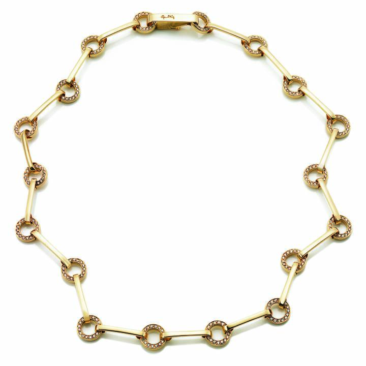 Anillo Chain & Stars Collares Oro en el grupo Collares / Collares de oro con SCANDINAVIAN JEWELRY DESIGN (10-101-00053-0000)