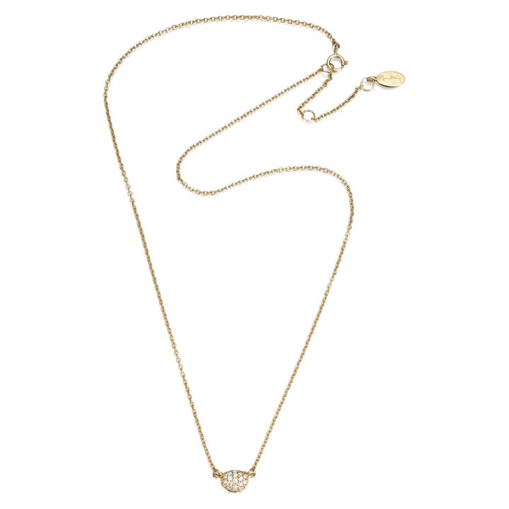 Love Bead - Diamonds Collares Oro 38-42 cm en el grupo Collares / Collares de oro con SCANDINAVIAN JEWELRY DESIGN (10-101-00453-3842)