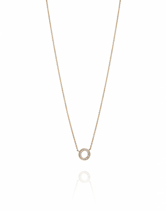 Circle Of Love Collares Oro 42-45 cm en el grupo Collares / Collares de diamantes con SCANDINAVIAN JEWELRY DESIGN (10-101-02001-4245)