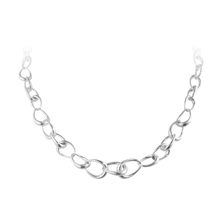 OFFSPRING GRADUATED LINK Collares Plata en el grupo Collares / Collares de plata con SCANDINAVIAN JEWELRY DESIGN (10012558)