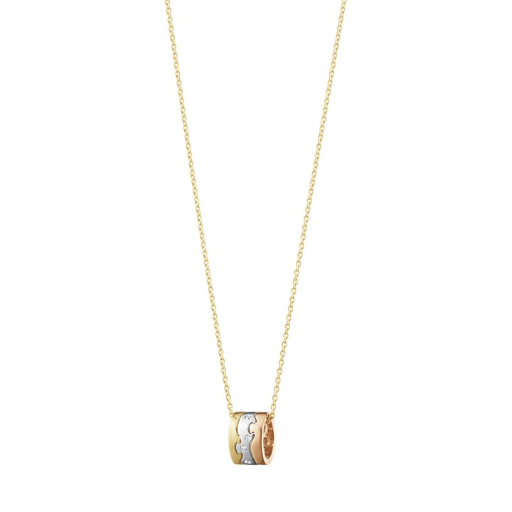 FUSION Colgantes Oro Oro blanco Oro rosa Diamante 0.05 ct en el grupo Collares / Collares de diamantes con SCANDINAVIAN JEWELRY DESIGN (10016419)