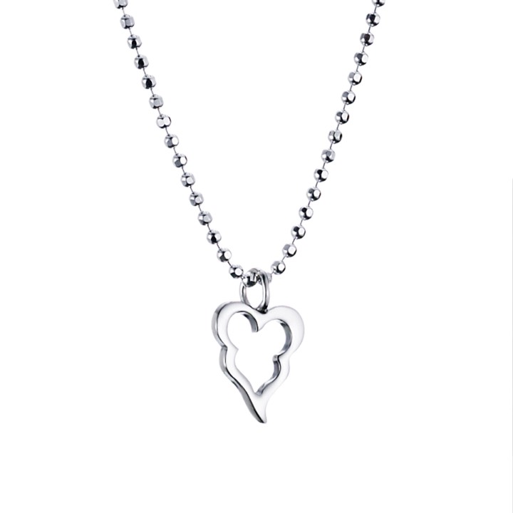 Little Crazy Heart Colgantes Plata en el grupo Collares / Collares de plata con SCANDINAVIAN JEWELRY DESIGN (11-100-00318)