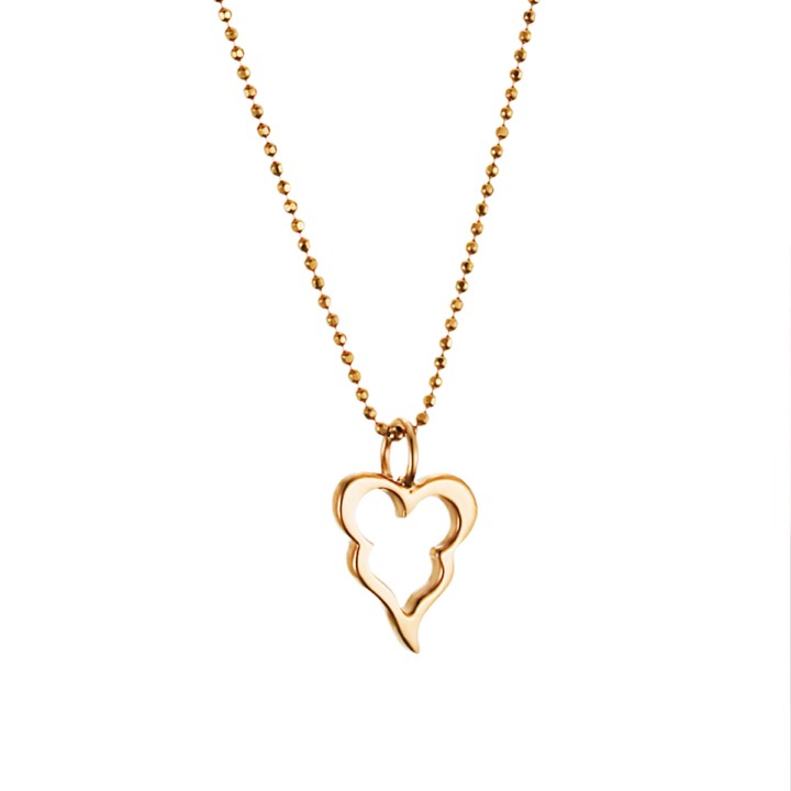 Little Crazy Heart Colgantes Oro en el grupo Collares / Collares de oro con SCANDINAVIAN JEWELRY DESIGN (11-101-00318)