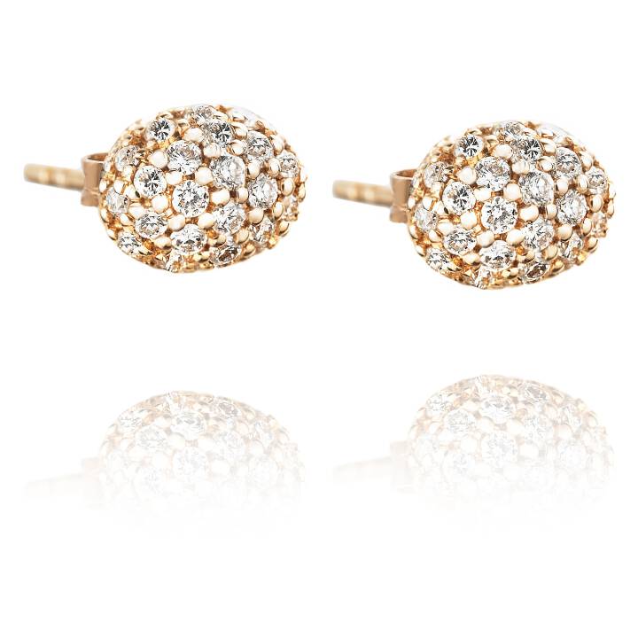 Love Bead - Diamonds Pendiente Oro en el grupo Pendientes / Pendientes de diamantes con SCANDINAVIAN JEWELRY DESIGN (12-101-00454-0000)