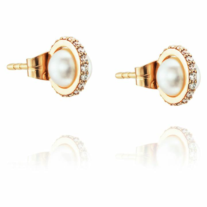 Little Day Pearl & Stars Pendiente Oro en el grupo Pendientes / Pendientes de perlas con SCANDINAVIAN JEWELRY DESIGN (12-101-00594-0000)