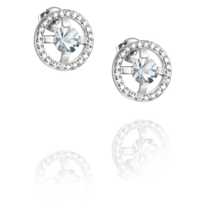 Blue & Stars Pendiente Oro blanco en el grupo Pendientes / Pendientes de diamantes con SCANDINAVIAN JEWELRY DESIGN (12-102-01546-0000)