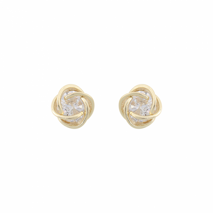 Sevilla ear gold clear en el grupo Pendientes / Pendientes de oro con SCANDINAVIAN JEWELRY DESIGN (1271-6100-251-ONE)