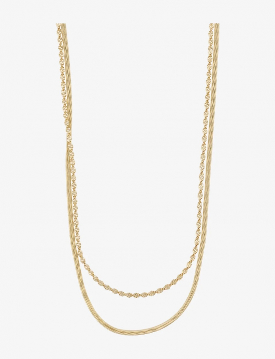 Serena double neck 45 Gold en el grupo Collares / Collares de oro con SCANDINAVIAN JEWELRY DESIGN (1312-0645-257)