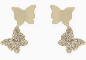 Vega short ear Gold clear en el grupo Pendientes / Pendientes de oro con SCANDINAVIAN JEWELRY DESIGN (1313-6600-251)