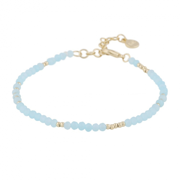 Harper brace Gold light blue en el grupo Pulseras / Pulseras de oro con SCANDINAVIAN JEWELRY DESIGN (1314-3300-378)