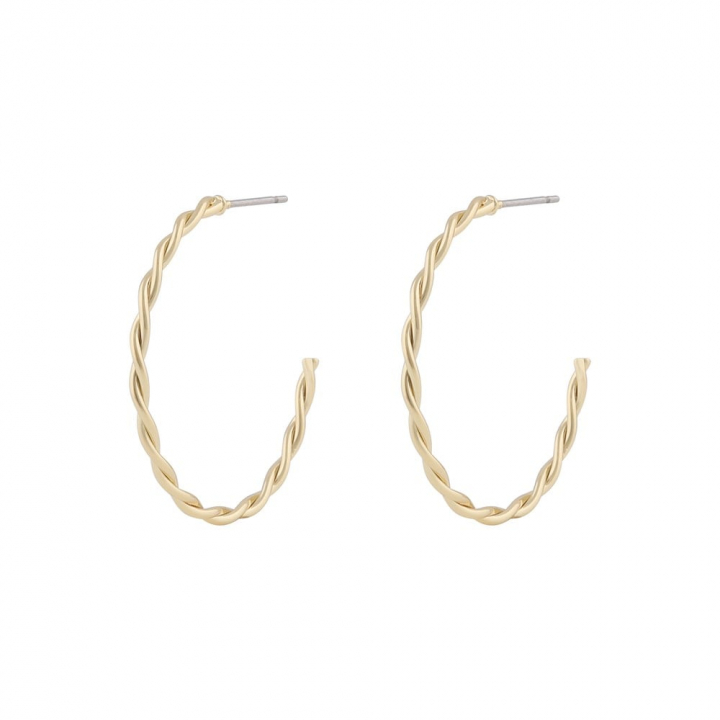 Harper big oval ear Gold en el grupo Pendientes / Pendientes de oro con SCANDINAVIAN JEWELRY DESIGN (1314-6500-257)