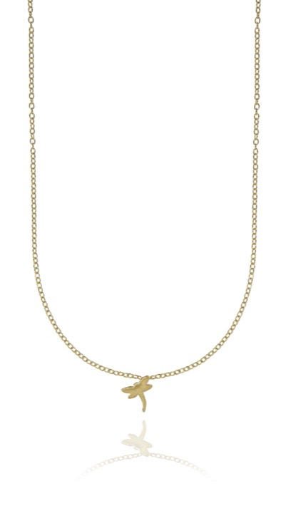 Dragonfly Collares Oro 40-45 cm en el grupo Collares / Collares de oro con SCANDINAVIAN JEWELRY DESIGN (1422120005)
