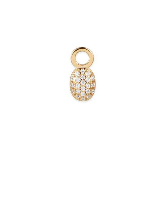 Love Bead Charm Colgante Diamante Oro en el grupo Pendientes / Pendientes de diamantes con SCANDINAVIAN JEWELRY DESIGN (15-101-01971-0000)