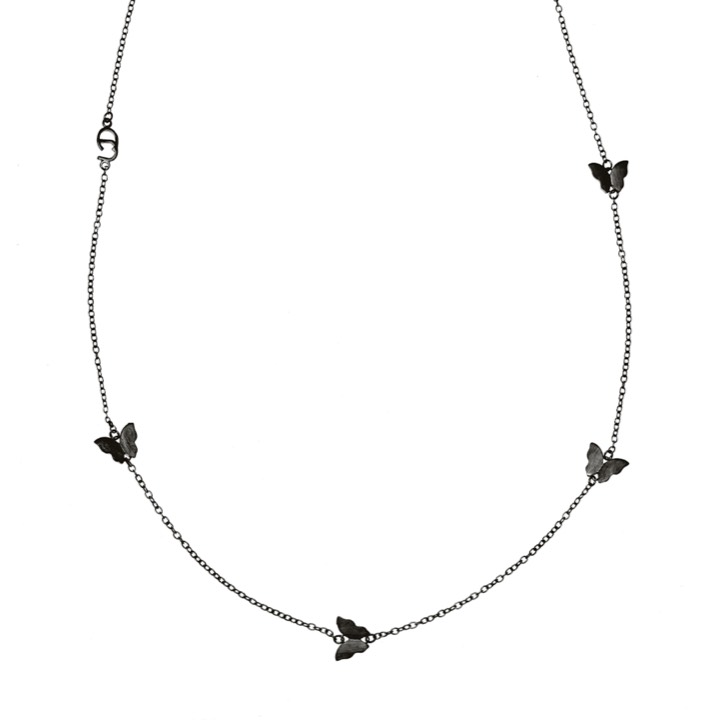 Butterfly chain Collares Black 90-95 cm en el grupo Collares / Collares de plata con SCANDINAVIAN JEWELRY DESIGN (1514240003)