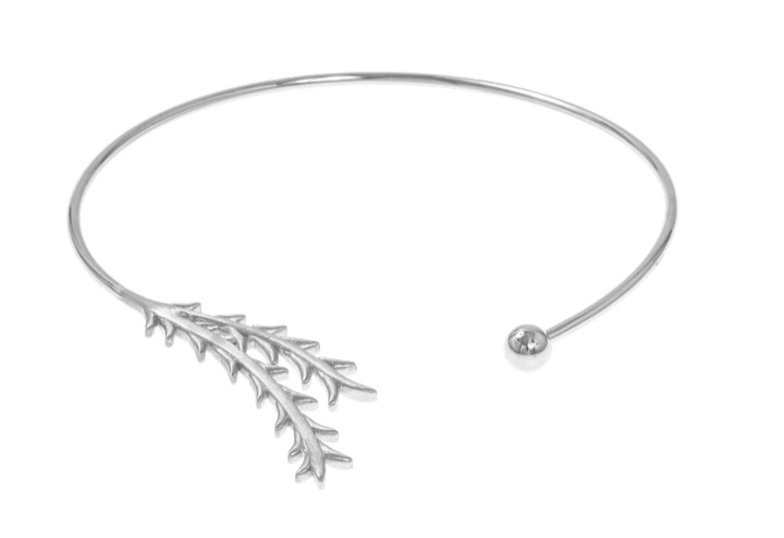 Tree twig bangle Pulseras Plata en el grupo Collares / Collares de plata con SCANDINAVIAN JEWELRY DESIGN (1521111002)