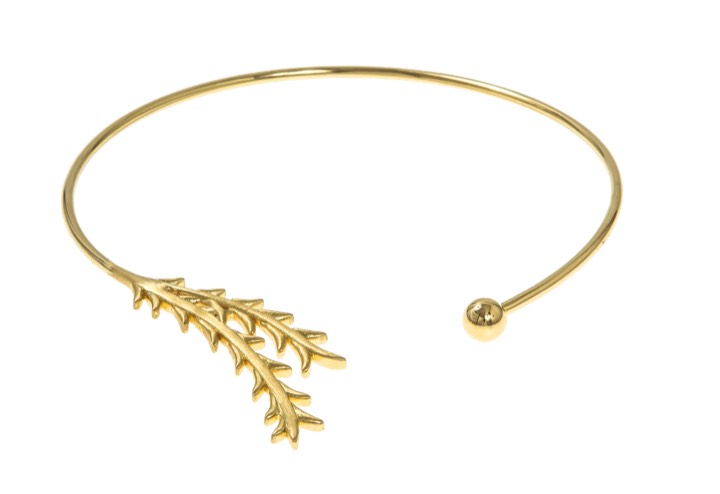 Tree twig bangle Pulseras Oro en el grupo Collares / Collares de oro con SCANDINAVIAN JEWELRY DESIGN (1521121002)