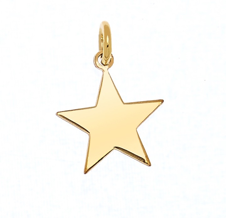 Letters star Oro en el grupo Collares / Collares de oro con SCANDINAVIAN JEWELRY DESIGN (1621121005)