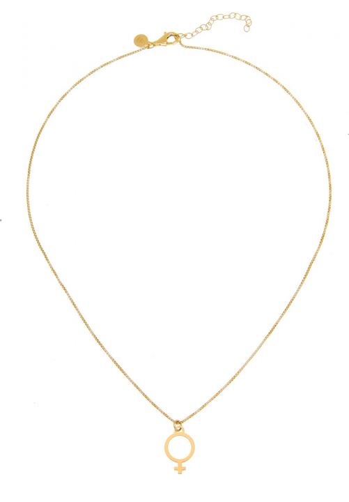 Letters venus neck Oro 42-47 cm en el grupo Collares / Collares de oro con SCANDINAVIAN JEWELRY DESIGN (1622121007)