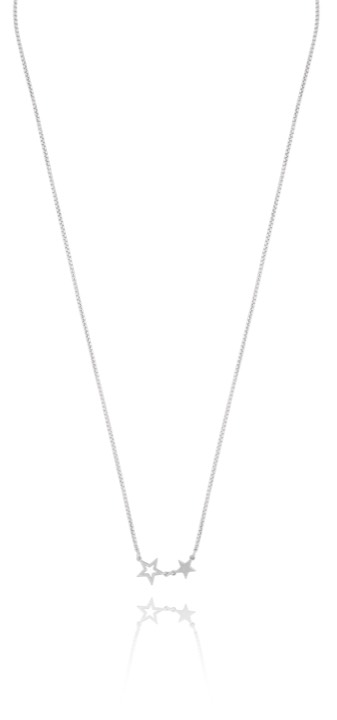Double star Collares Plata 40-45 cm en el grupo Collares / Collares de plata con SCANDINAVIAN JEWELRY DESIGN (1711111001)
