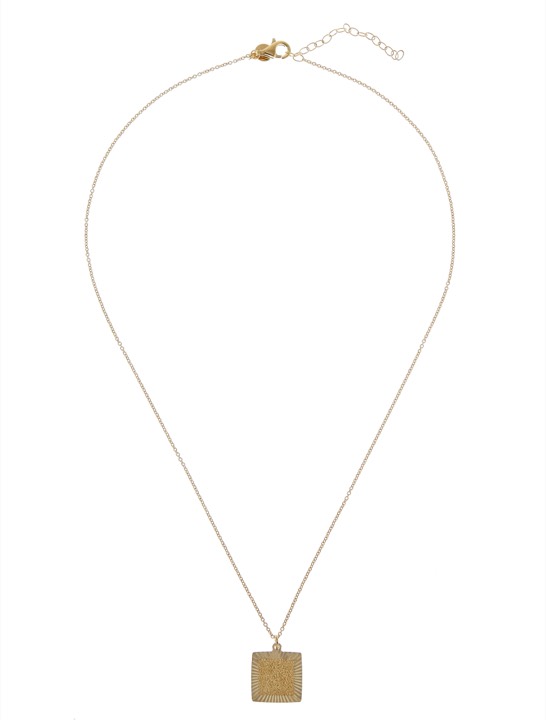 Two square pendant Collares Oro 45-60 cm en el grupo Collares / Collares de oro con SCANDINAVIAN JEWELRY DESIGN (1821120001)