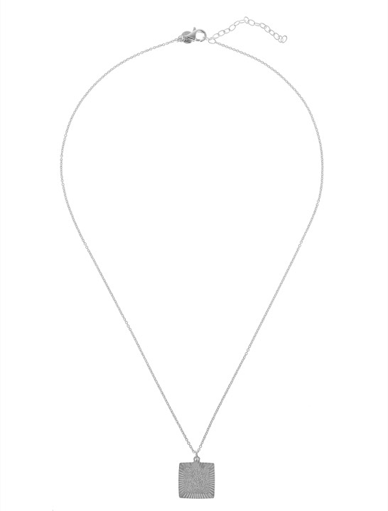 Two square pendent Collares Plata 45-60 cm en el grupo Last Chance / Collares con SCANDINAVIAN JEWELRY DESIGN (1821170001)