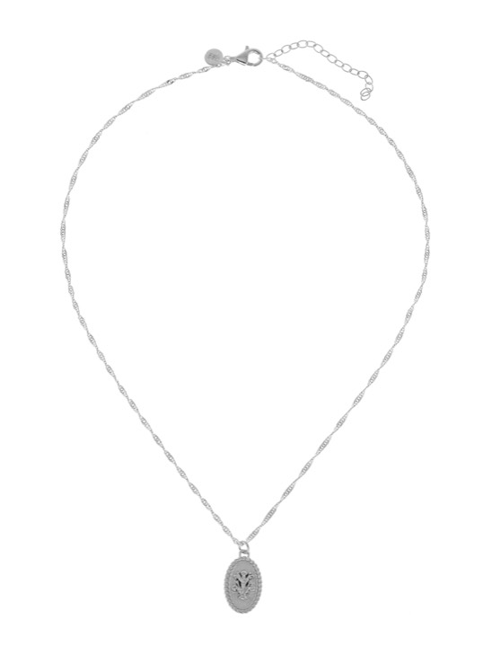 Two Flower Collares - Plata en el grupo Collares / Collares de plata con SCANDINAVIAN JEWELRY DESIGN (1822170001)