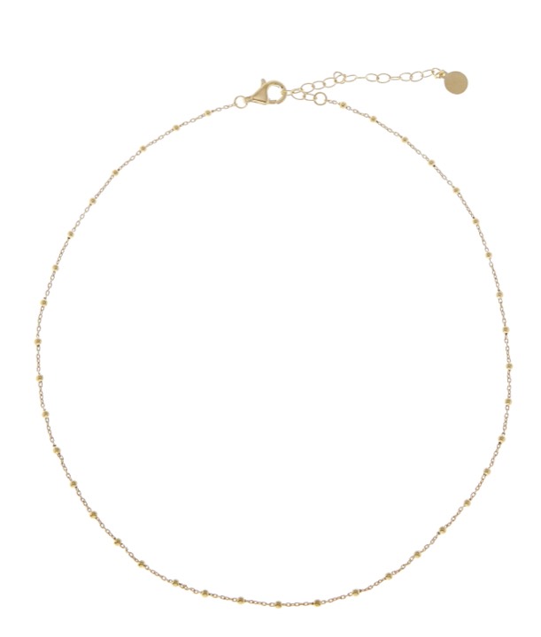 Two beaded Collares - Oro en el grupo Collares / Collares de oro con SCANDINAVIAN JEWELRY DESIGN (1824120001)