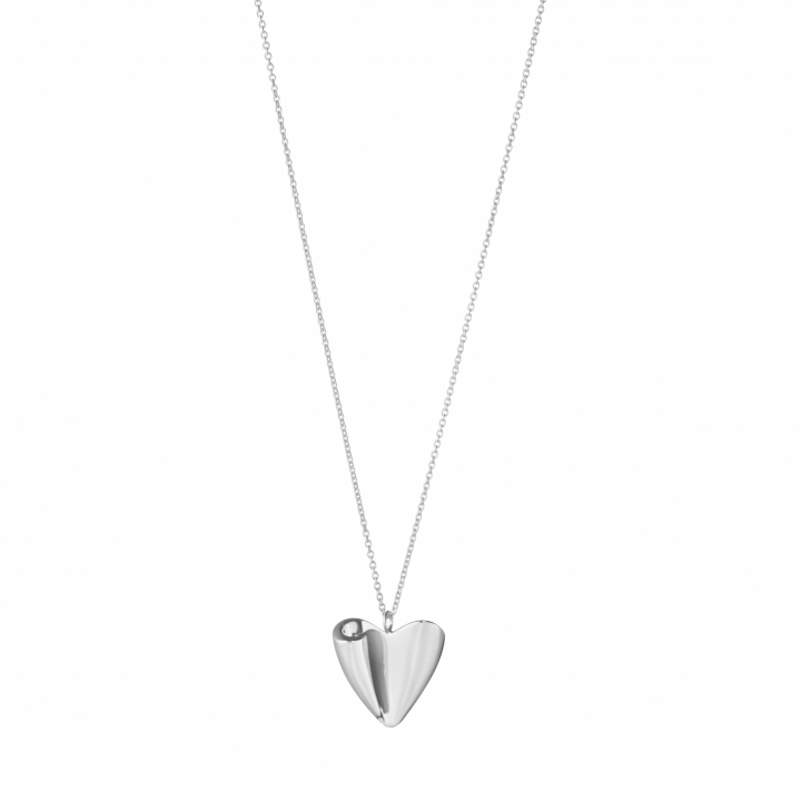 FOLDED HEART PENDANT Plata en el grupo Pendientes / Pendientes de plata con SCANDINAVIAN JEWELRY DESIGN (20001526)