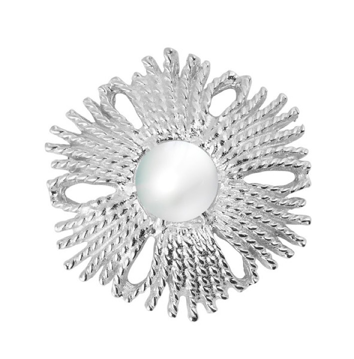Gatsby Pearl brosch/pendant Plata en el grupo Collares / Collares de plata con SCANDINAVIAN JEWELRY DESIGN (2017071001)