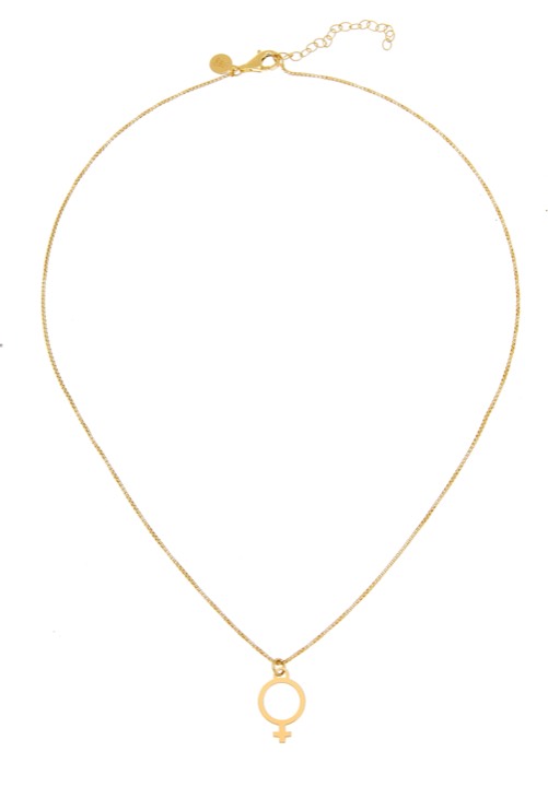 Letters venus big neck Oro 42-47 cm en el grupo Collares / Collares de oro con SCANDINAVIAN JEWELRY DESIGN (2212120002)