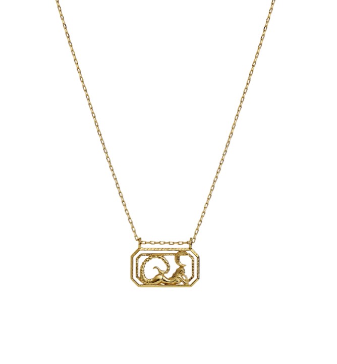 Zodiac skorpion Collares (Oro) 45 cm en el grupo Collares / Collares de oro con SCANDINAVIAN JEWELRY DESIGN (2576a)