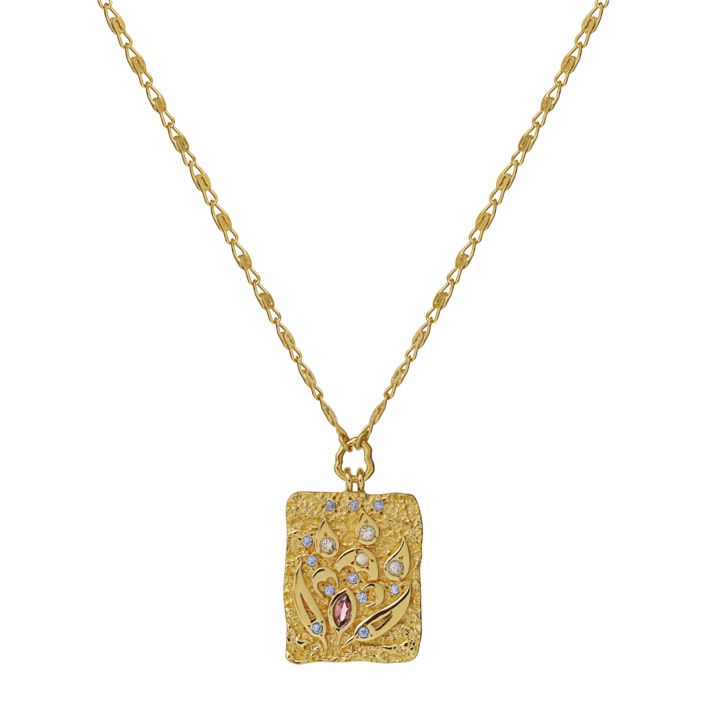 Fleur Collares (Oro) 43 cm en el grupo Collares / Collares de oro con SCANDINAVIAN JEWELRY DESIGN (2590a)
