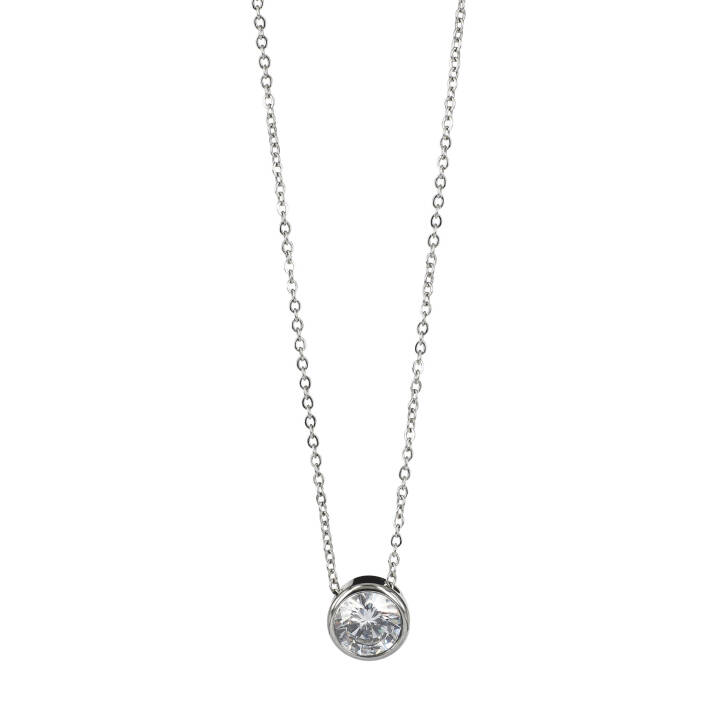 LILLY 7 mm Collares Acero/Cristal en el grupo Collares / Collares de plata con SCANDINAVIAN JEWELRY DESIGN (357439)