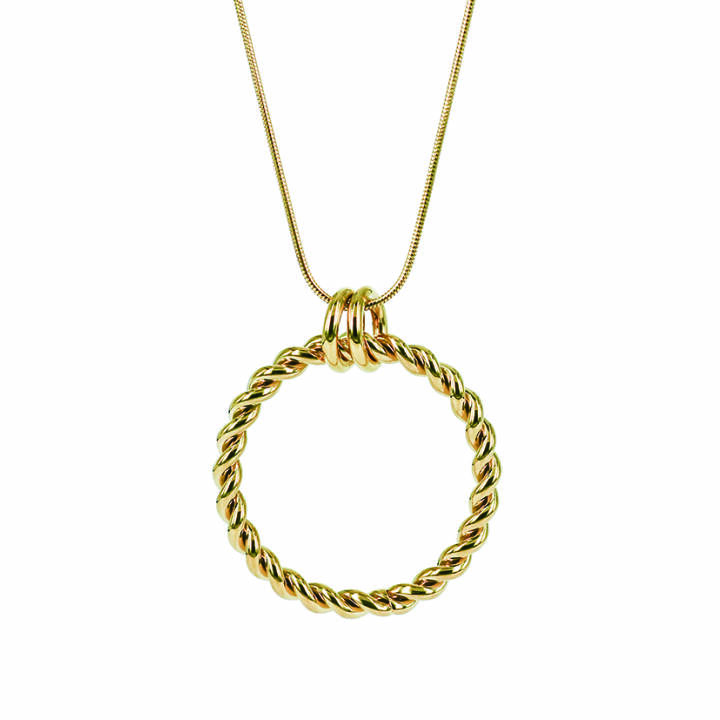 TWIST Long Collares Oro en el grupo Collares / Collares de oro con SCANDINAVIAN JEWELRY DESIGN (359051)