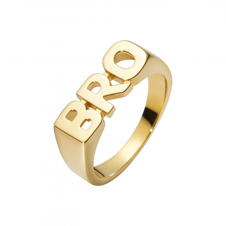 BRO Ring Goldplated Silver en el grupo Anillos / Anillos de oro con SCANDINAVIAN JEWELRY DESIGN (500463YG)