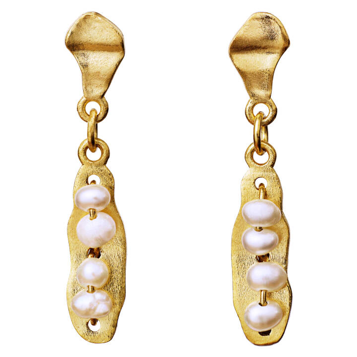Mai Pendiente Oro en el grupo Pendientes / Pendientes de perlas con SCANDINAVIAN JEWELRY DESIGN (9771a)