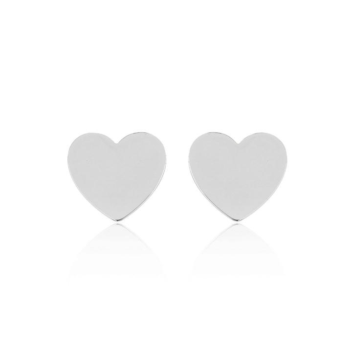 Heart Mini Studs Pendiente (Plata) en el grupo Pendientes / Pendientes de plata con SCANDINAVIAN JEWELRY DESIGN (E1451RHS0-OS)