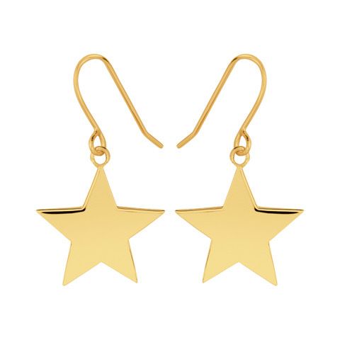 Star Hook Pendiente (Oro) en el grupo Pendientes / Pendientes de oro con SCANDINAVIAN JEWELRY DESIGN (E2103GPS0-OS)