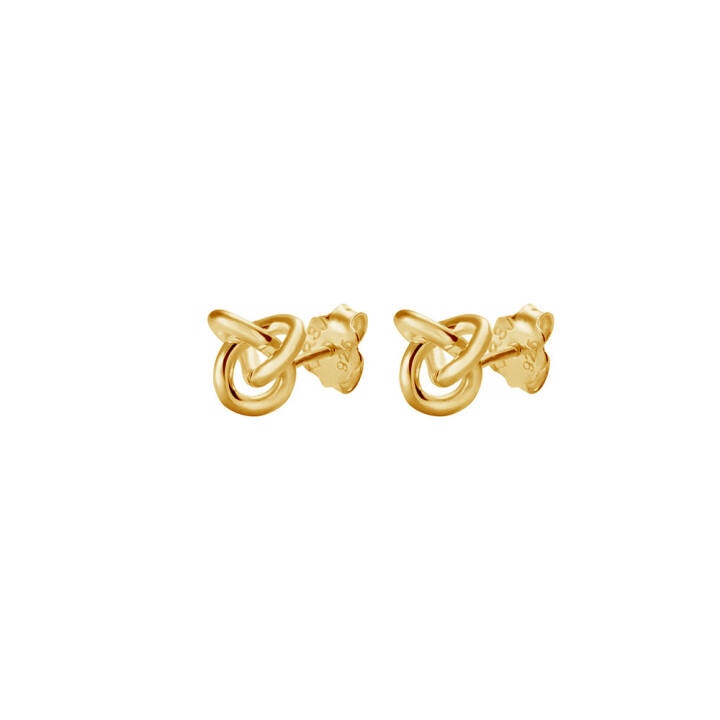 Le knot drop Pendiente Oro en el grupo Pendientes / Pendientes de oro con SCANDINAVIAN JEWELRY DESIGN (LKT-E10000-G)