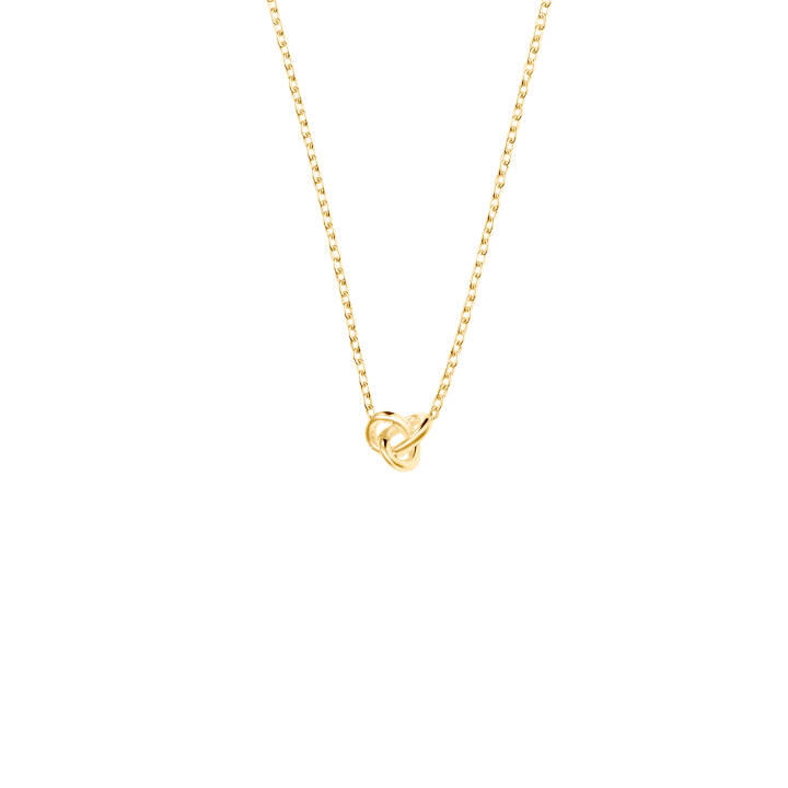 Le knot drop Collares Oro en el grupo Collares / Collares de oro con SCANDINAVIAN JEWELRY DESIGN (LKT-N1S451-G)