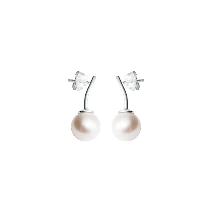 Le pearl Pendiente Plata en el grupo Pendientes / Pendientes de perlas con SCANDINAVIAN JEWELRY DESIGN (LPL-E1M000-S)