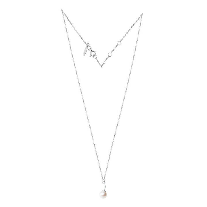 Le pearl single Collares Plata en el grupo Collares / Collares de plata con SCANDINAVIAN JEWELRY DESIGN (LPL-N1M451-S)