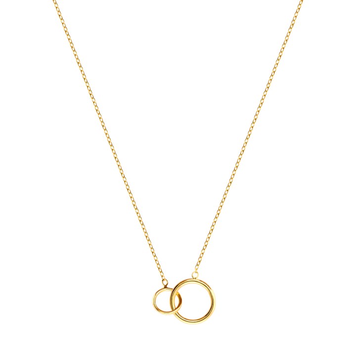 Mini Circle Collares (Oro) 40-45 cm en el grupo Collares / Collares de oro con SCANDINAVIAN JEWELRY DESIGN (N1458GPS0-OS)