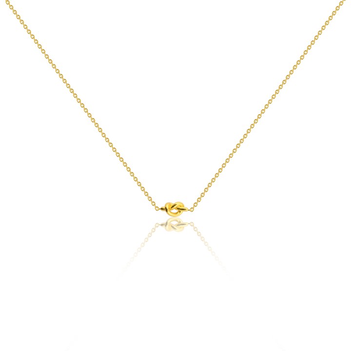 Knot Collares (Oro) 40-45 cm en el grupo Collares / Collares de oro con SCANDINAVIAN JEWELRY DESIGN (N1588GPS0-OS)