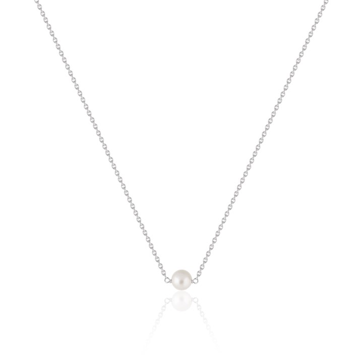 Pearl Collares (Plata) 40-45 cm en el grupo Collares / Collares de plata con SCANDINAVIAN JEWELRY DESIGN (N1722RHPE-OS)