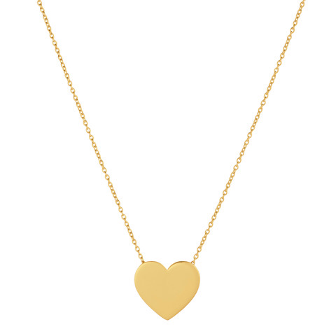 Heart Large Collares (Oro) 42 cm en el grupo Collares / Collares de oro con SCANDINAVIAN JEWELRY DESIGN (N2103GPS0-OS)