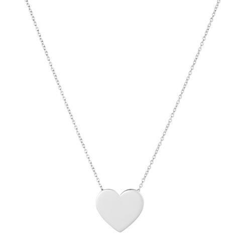 Heart Large Collares (Plata) 42 cm en el grupo Collares / Collares de plata con SCANDINAVIAN JEWELRY DESIGN (N2103RHS0-OS)