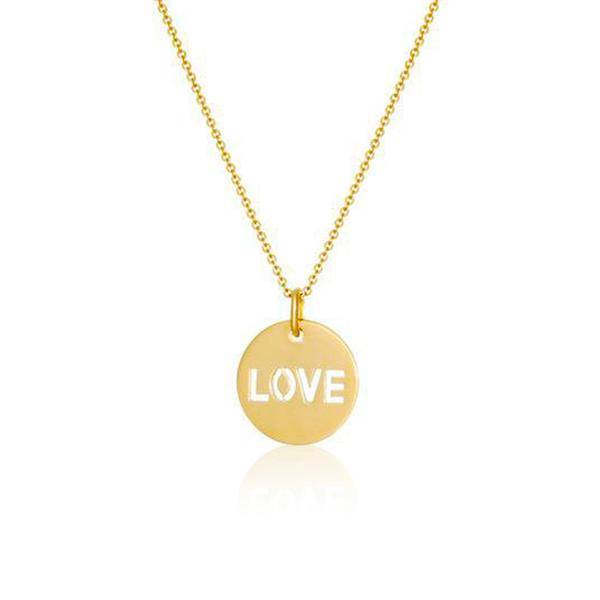 Love Collares (Oro) 42 cm en el grupo Collares / Collares de oro con SCANDINAVIAN JEWELRY DESIGN (N2108GPS0-OS)